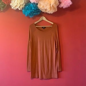 MOSSIMO Sweater Long Pullover Burnt Orange